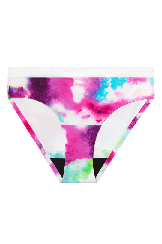 Teen Leak Proof Brief - Tie Dye (Moderate)