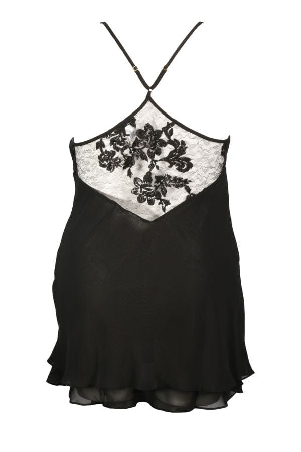 Rya Collection Chemise Charming Chemise- Black