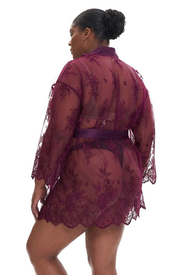 Rya Collection Robes Darling Cover Up- Aubergine