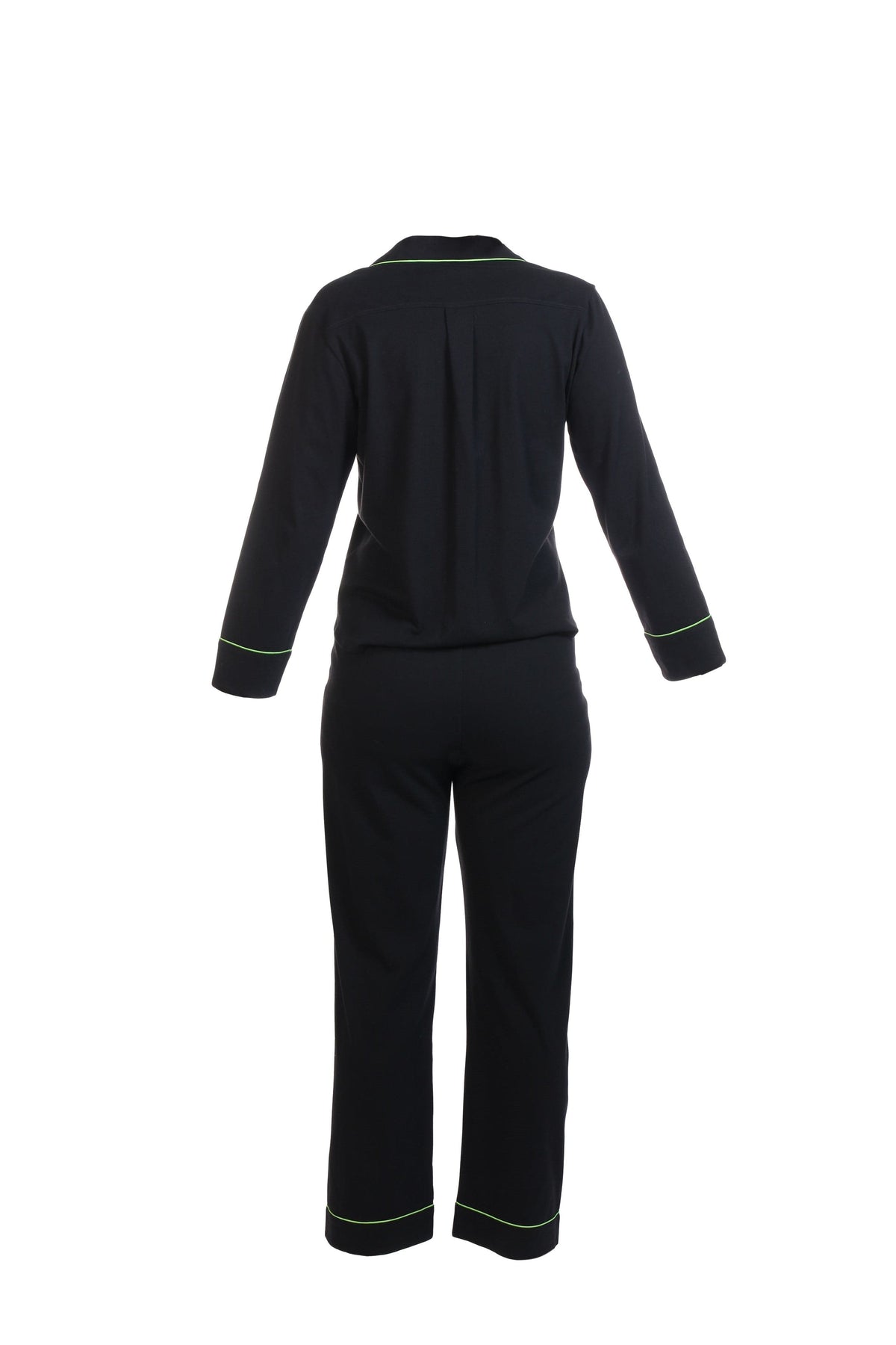 Salua Lingerie Classic Brushed Pima Cottom PJs Black