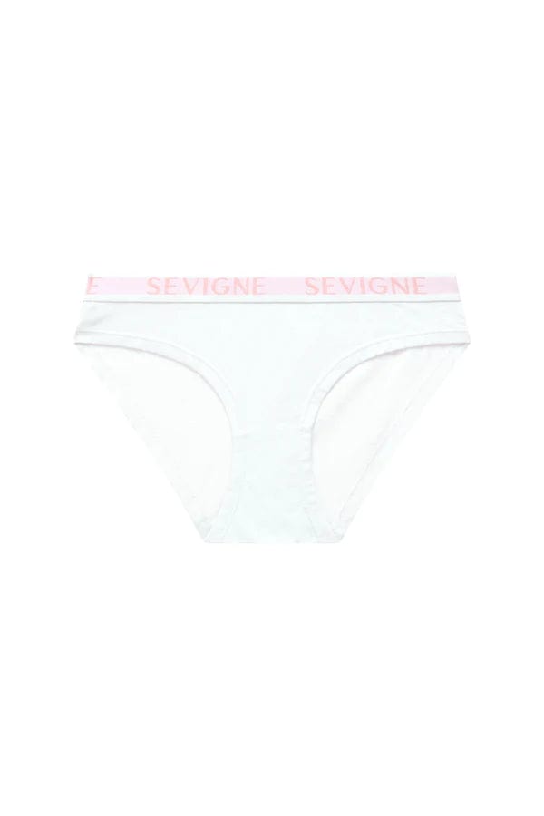 Sevigne Brief White / XS Jolie Miss Confident Logo Brief- White