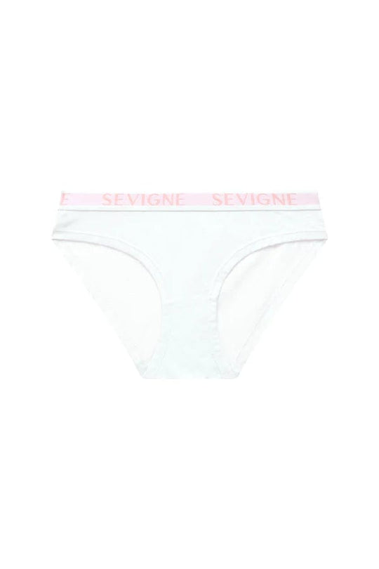 Jolie Miss Confident Logo Brief- White