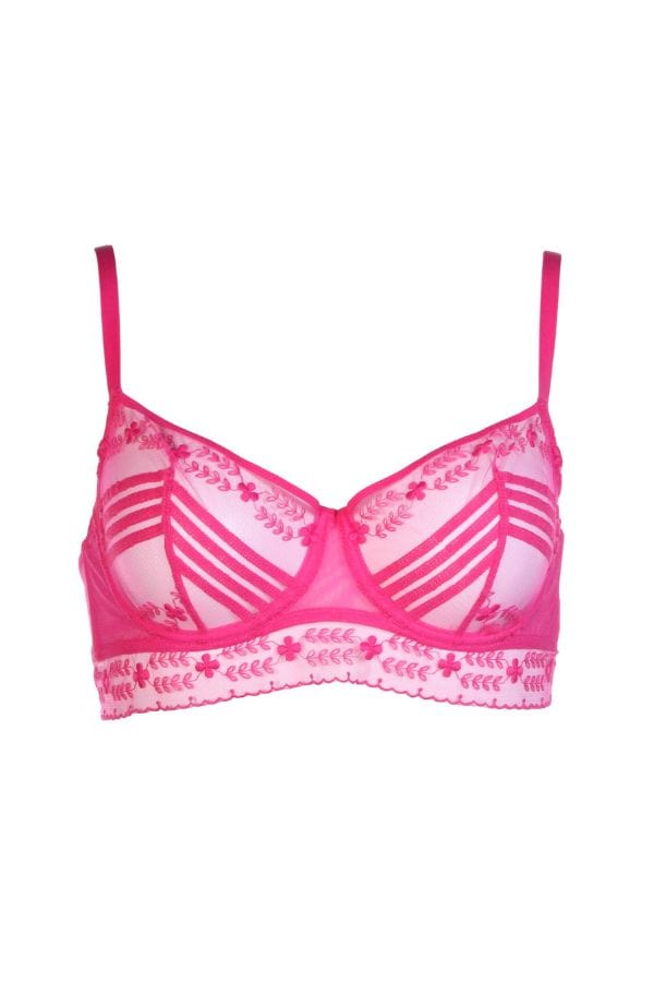 Simone Perele Balcony Marthe Underwired Half-Cup Bra - Pink