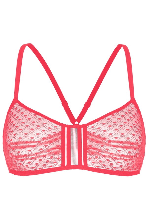 Simone Perele Bralette Iris Triangle NonWired Bra - Coral