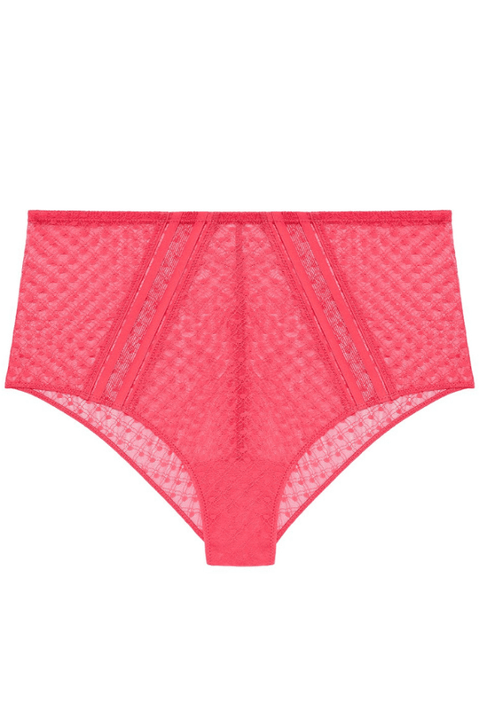 Iris High Waist Brief - Coral