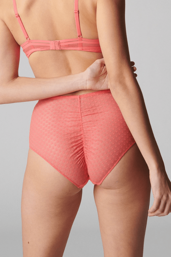 Simone Perele Brief Papaya / S Iris High Waist Brief - Coral