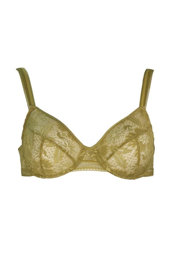 Simone Perele Lingerie Vertige Classic Full Cup Bra in Green