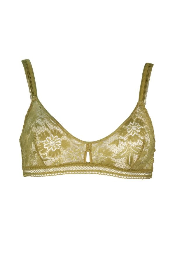 Simone Perele Lingerie Vertige Soft Cup Bra in Green