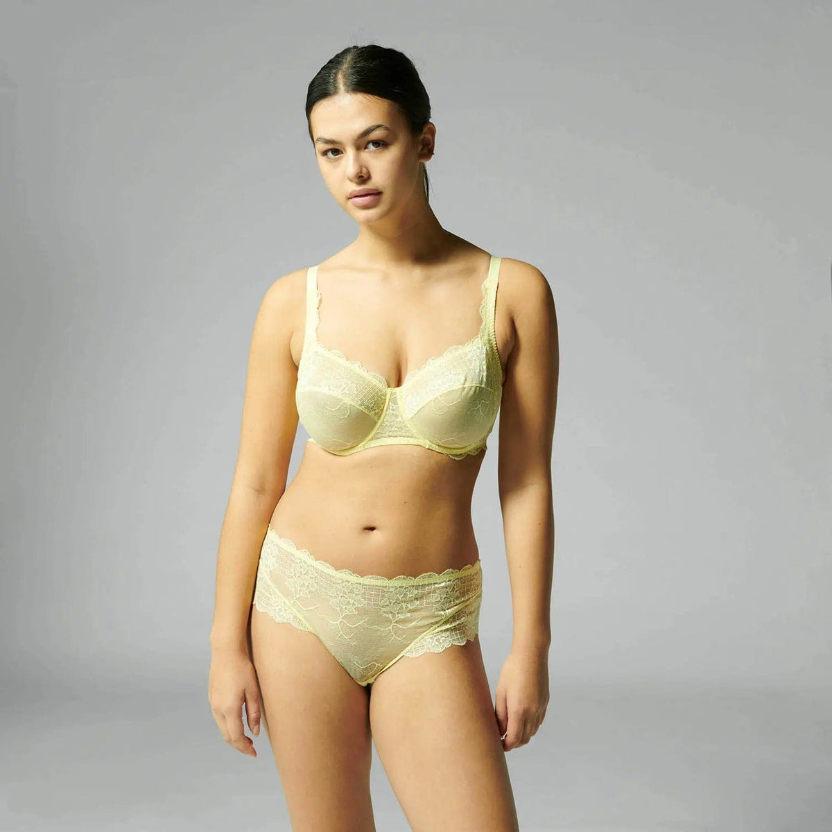 Simone Perele plunge Reve Square Neckline Full Cup Bra - Lemonade