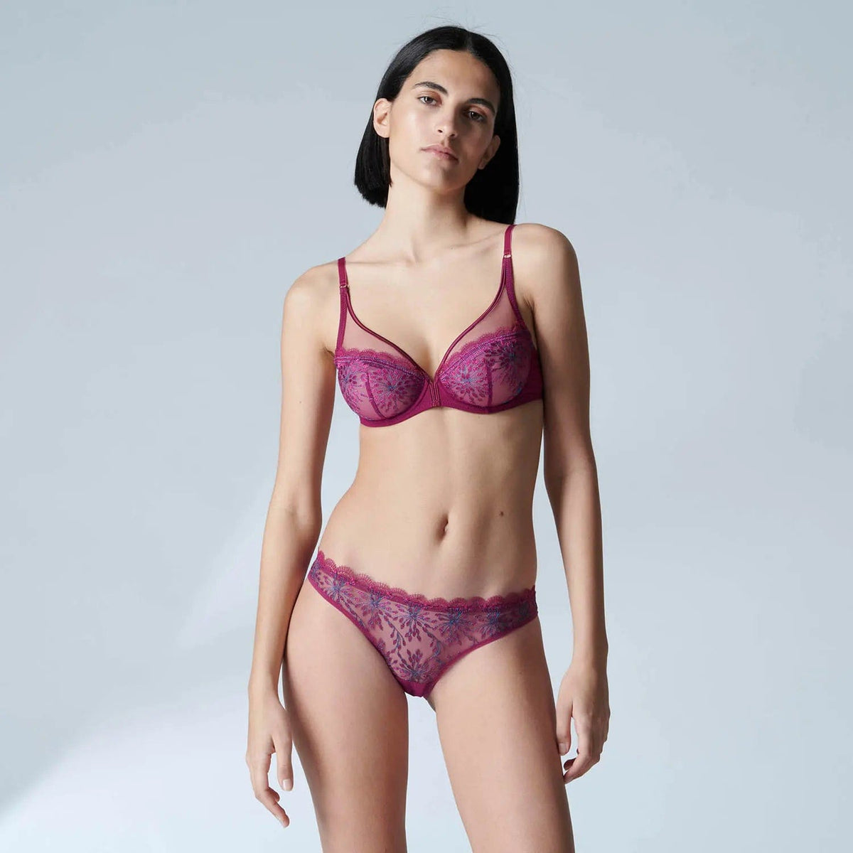 Simone Perele Plunge Singuliere Full Coverage Plunge- Syrah