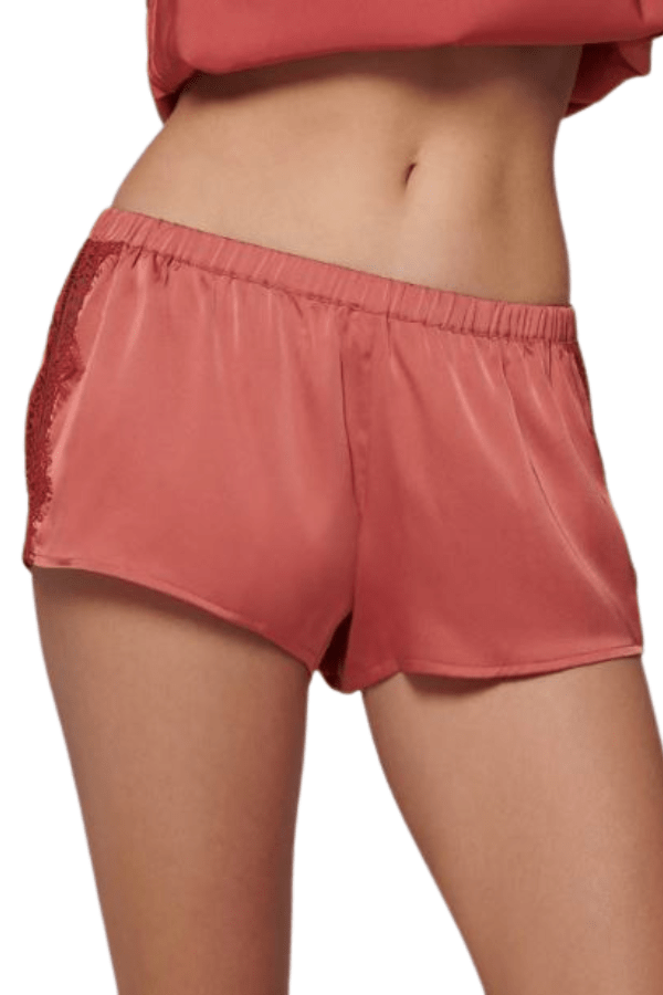 Simone Perele Short Satin Secrets Short de Nuit - Rose