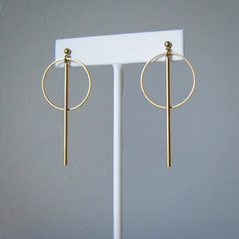 Circle and Bar Earrings Chérie Amour