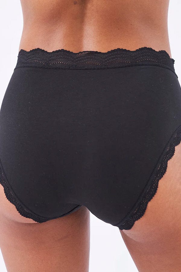 Stripe &amp; Stare Brief Basics High Rise Four Pack- Multi Neutral