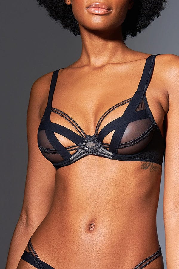 Thistle &amp; Spire Bras Black / 32 A Laight Open Cup Bra- Black