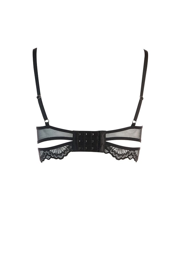 Thistle &amp; Spire Lingerie Kane V-Wire Bra- Black