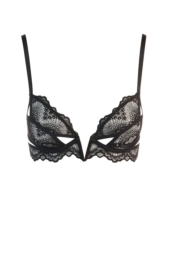 Thistle &amp; Spire Lingerie Kane V-Wire Bra- Black