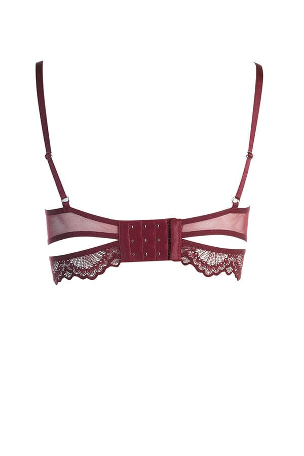 Thistle &amp; Spire Lingerie Kane V-Wire Bra- Cherry