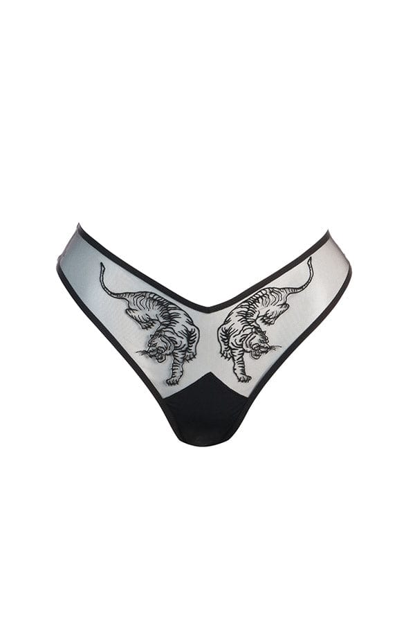 Thistle &amp; Spire Underwear Tigris Thong- Black