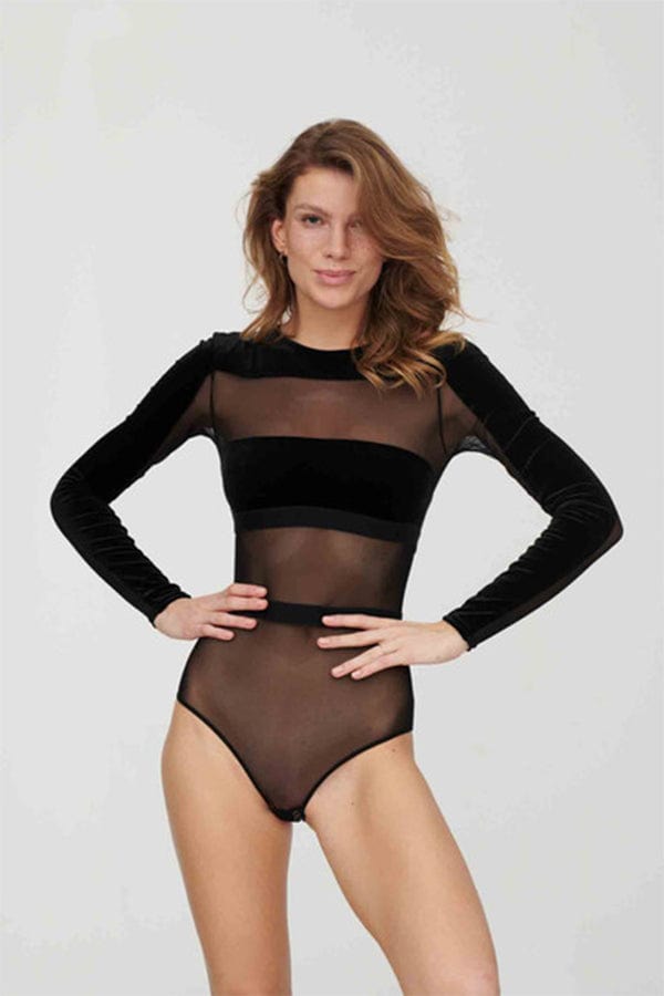 Undress Code Bodysuit Black / S Go For It Bodysuit - Black