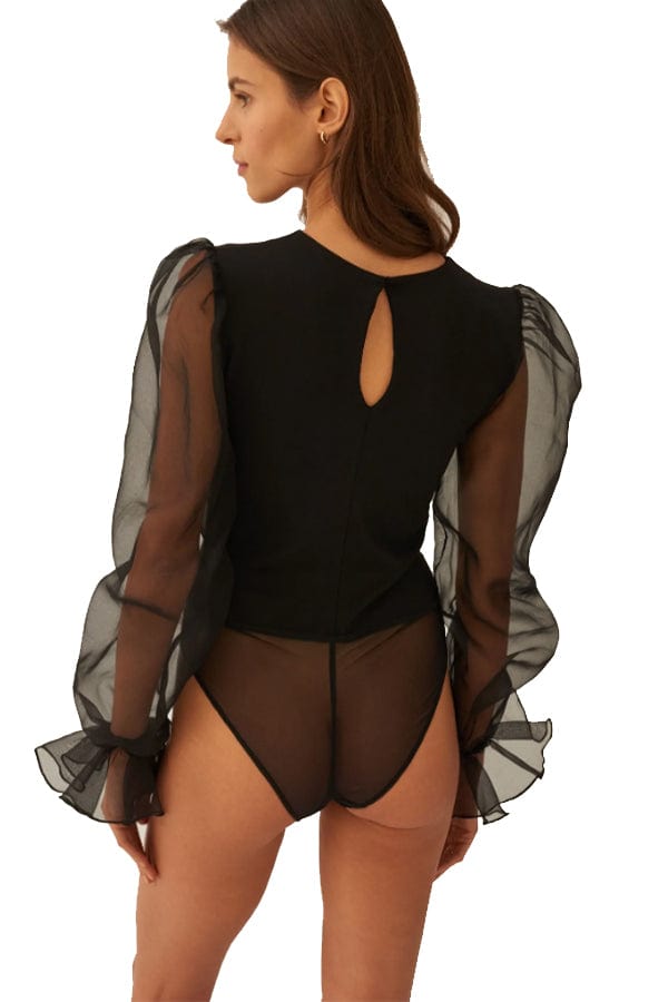 Undress Code Bodysuit Black / S Hidden Promise Bodysuit - Black