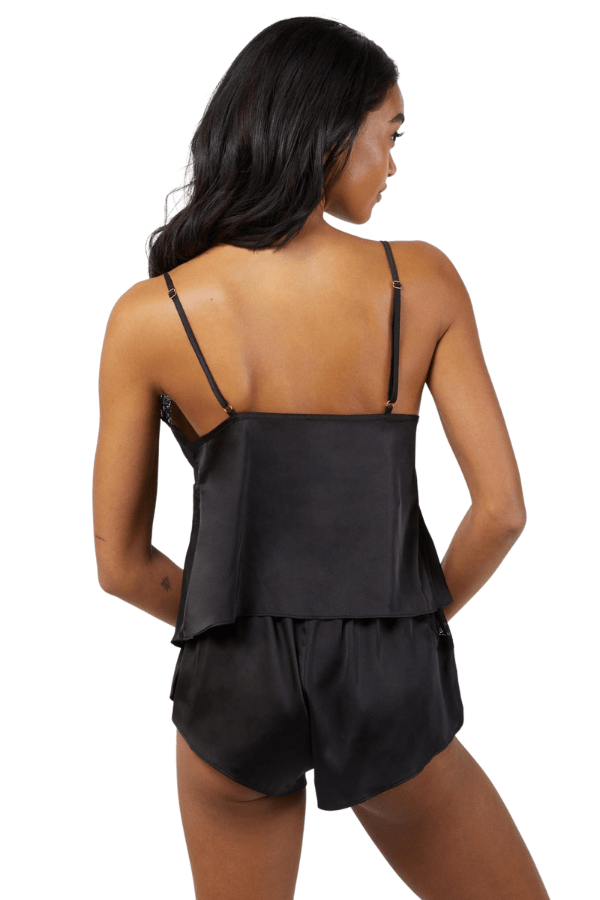 Wolf &amp; Whistle After Dark Rosie Cami &amp; Short Set - Black