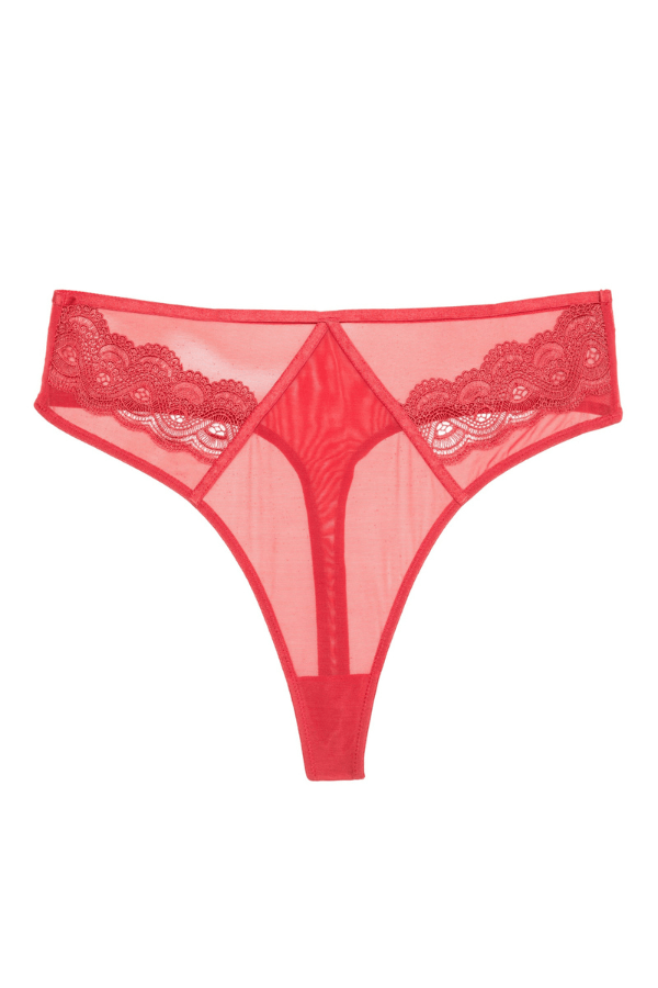 Wolf &amp; Whistle Maisie High Waist Thong - Red