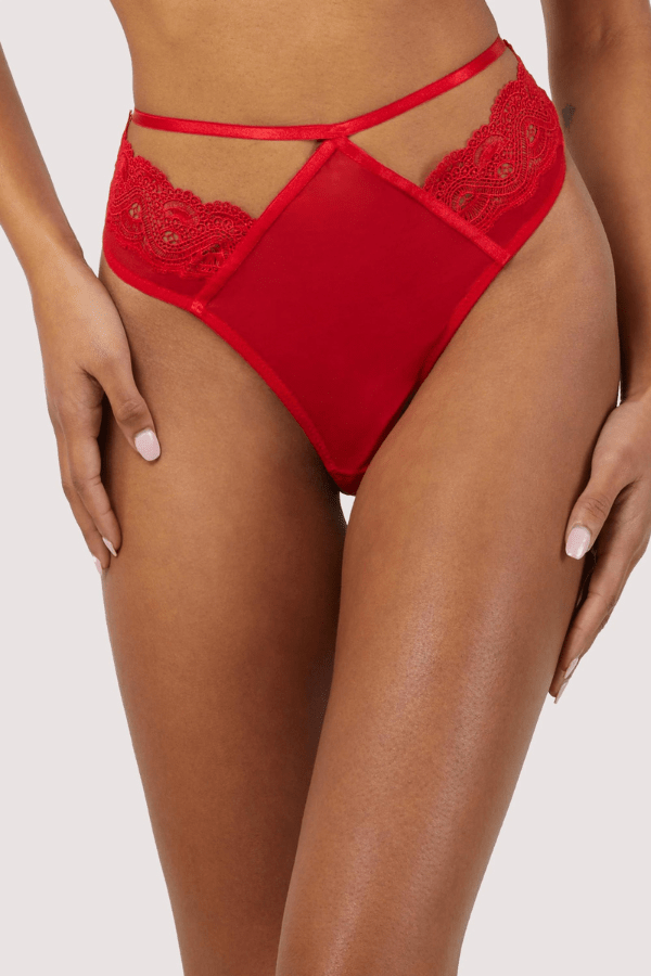 Wolf &amp; Whistle Maisie High Waist Thong - Red