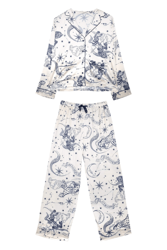 Celestial Long Sleeved Pajama Set  - Circus