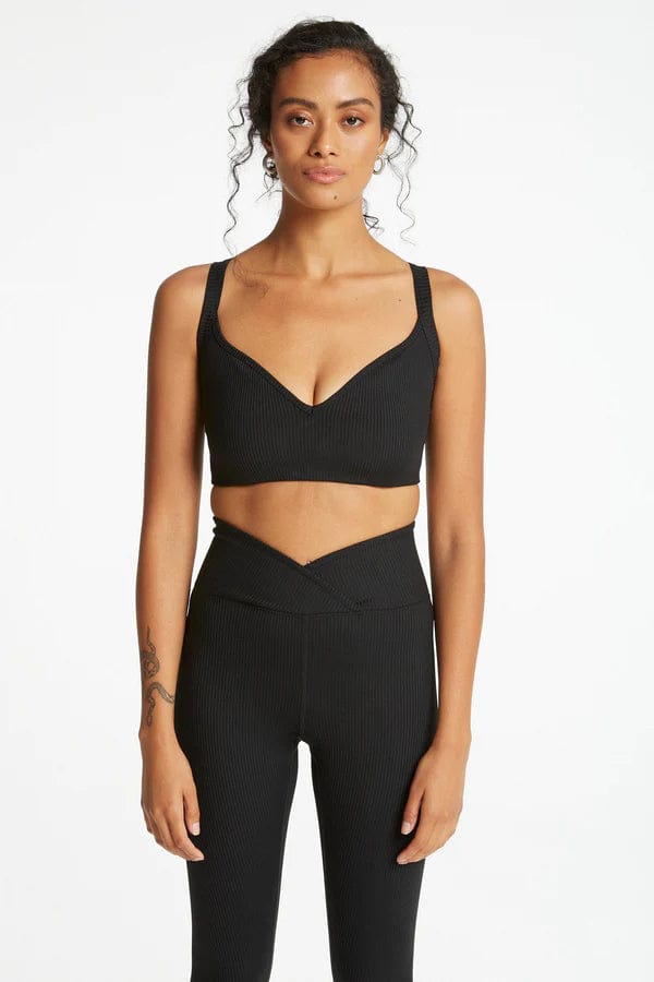Year of Ours Activewear Black / S Ribbed Curve Bralette- Black