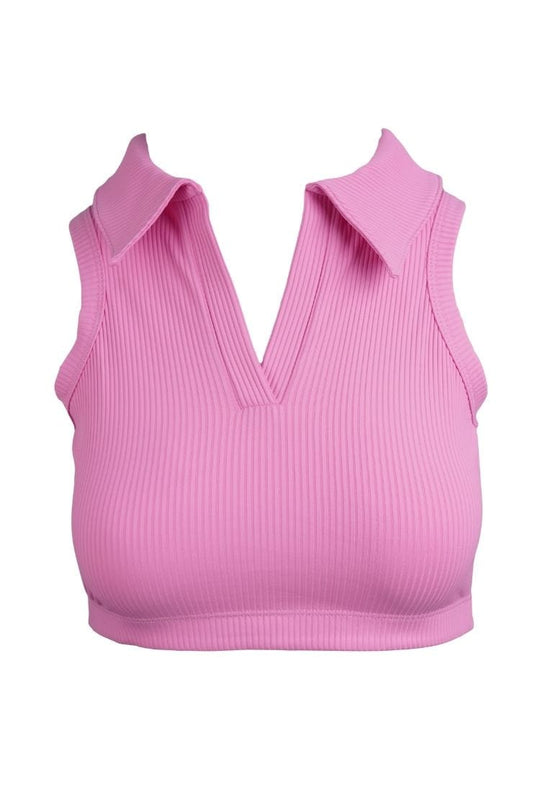 Gabriella Rib Bra - Pink