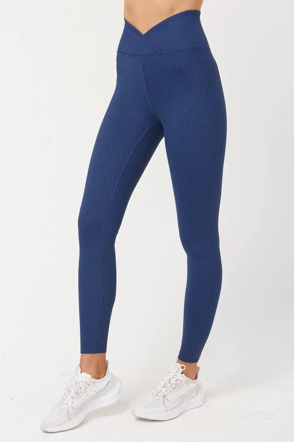 Year of Ours Activewear Navy / S Ribbed Veronica Legging- Navy