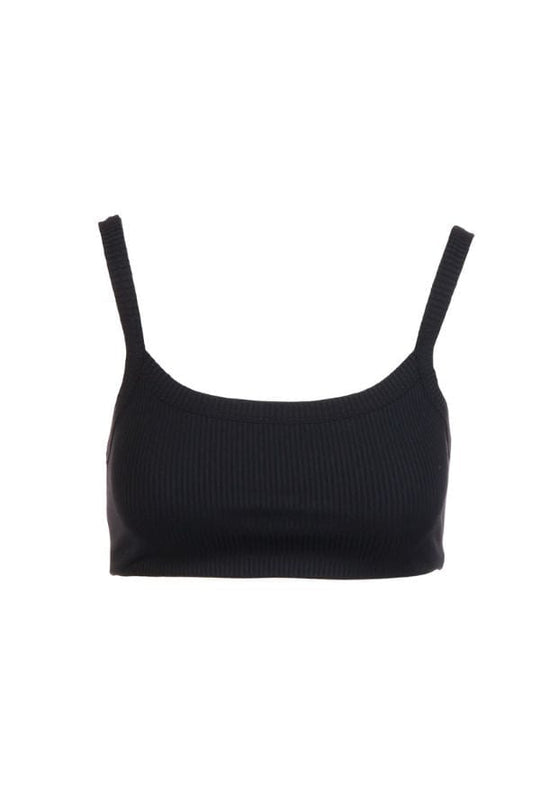 Ribbed 2.0 Bralette- Black