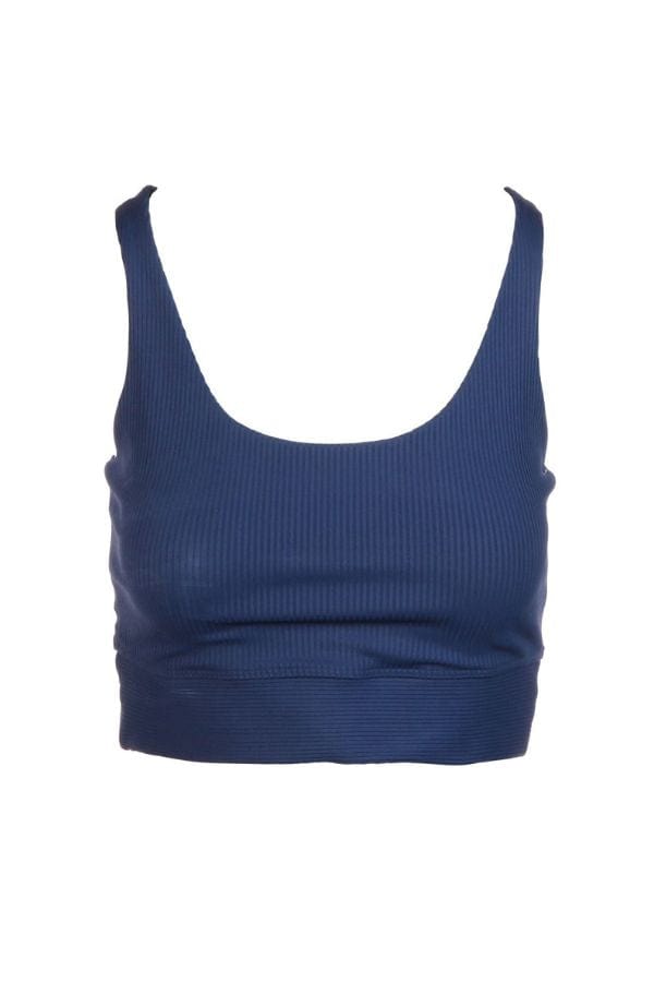 Year of Ours Activewear Ribbed Gym Bra- Navy