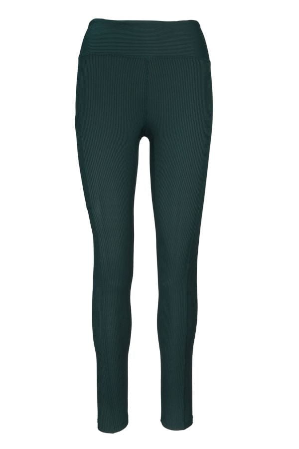 Year of Ours Activewear Ribbed Pocket Legging- Deep Teal