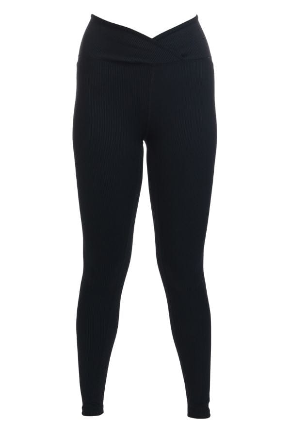 Year of Ours Activewear Ribbed Veronica Legging- Black
