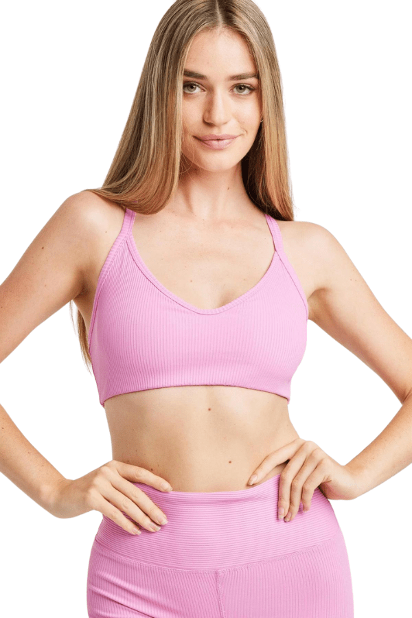 Year of Ours Bralette Ribbed Curve Bralette 2.0 - Pink