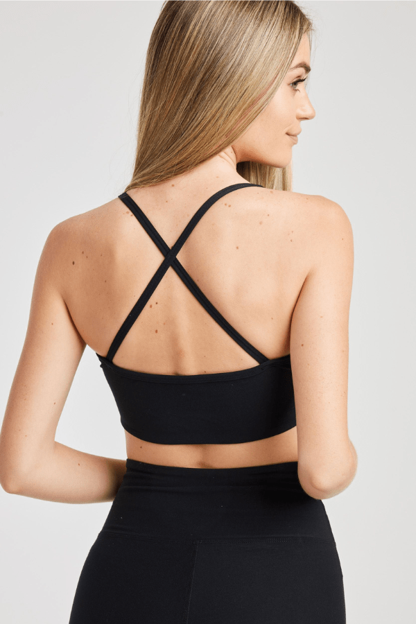 Year of Ours Tank Black / S Stretch Halter Tank - Black